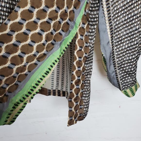 Alembika Button Up Tunic Top Size 1 US 6-8 Pistachio Long Sleeve Blouse READ DES - Picture 9 of 15